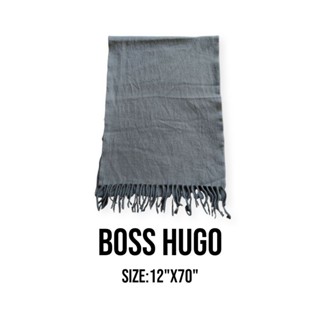 ผ้าพันคอแบรนด์Boss hugoแท้100%