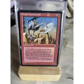 การ์ด MTG Orcish Lumberjack Red Magic the gathering EDH รุ่น Ice Age สภาพ Ex-Nm