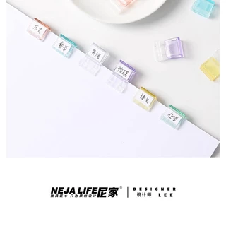 คลิปจิ๋ว คลิปหนีบกระดาษ ดึงและกดเพื่อใช้งาน สีเยอะมากๆ