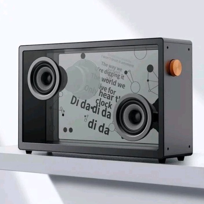 ลำโพง Xiaomi MORROR ART Suspended Lyrics Transparent Bluetooth SpeakerIPS Panel Smart Soundbar 40W