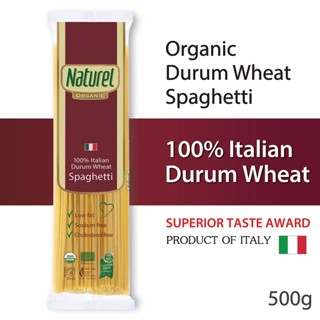 Naturel Organic Spaghetti เนเชอเรล ออร์แกนิค สปาเกตตี้ (พาสต้าเส้นกลม) 500 กรัม