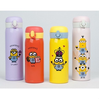 🎀【พร้อมส่ง】 Korea MINIONS Stainless Steel Thermos 350ml/ 12oz 470ml/ 16oz