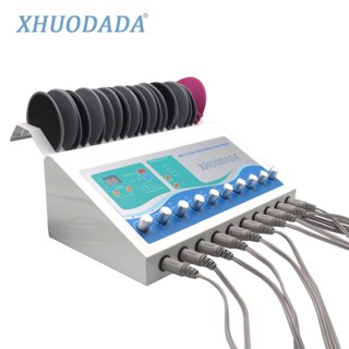 Infrared Heat Russian Wave Electric Muscle Stimulate EMS Machine Vacuum Massage Body Shaping for Home Salon Use Galvanic