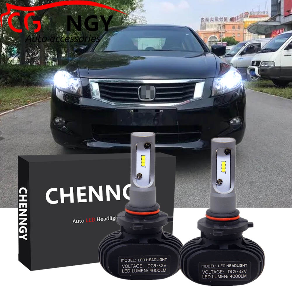 สําหรับ Honda Accord 8th Gen,ปี 2008-2012 (โคมไฟหัว) - 2 ชิ้น S1 LED ไฟหน้า 6000K ชุดหลอดไฟสีขาวเปลี