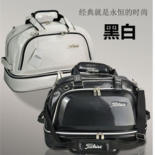 【กระเป๋าเสื้อผ้ากอล์ฟ】New Golf Clothing Bag Mens and Womens Travel Large Clothes Bag Built-in Shoe Bag Golf Sports Clo