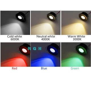 โคมไฟเพดาน LED ขนาดเล็ก 1W 3W LED ดาวน์ไลท์ สีขาว สีดํา สีเงิน