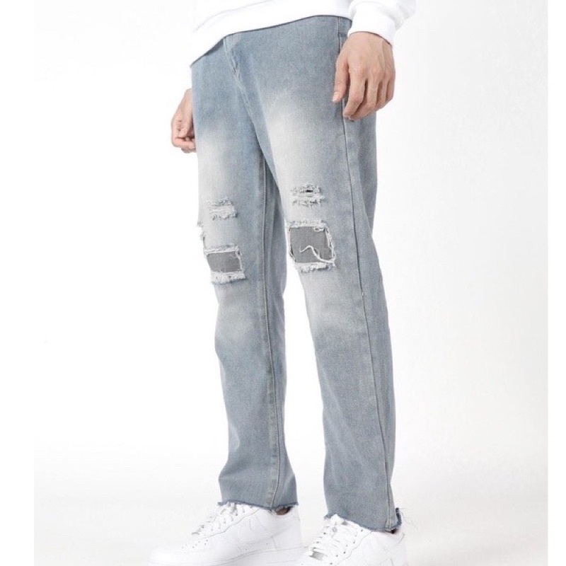 กางเกงยีนส์ looker  ขาดปะ  looker แท้100%