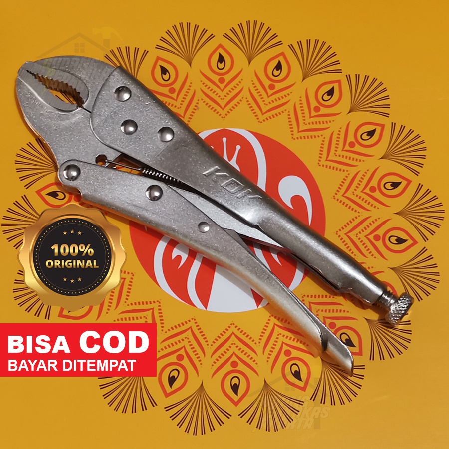 10" BENDED CROCODILE PLIERS JAW LOCKING PLIER KDK JAPAN ORIGINAL