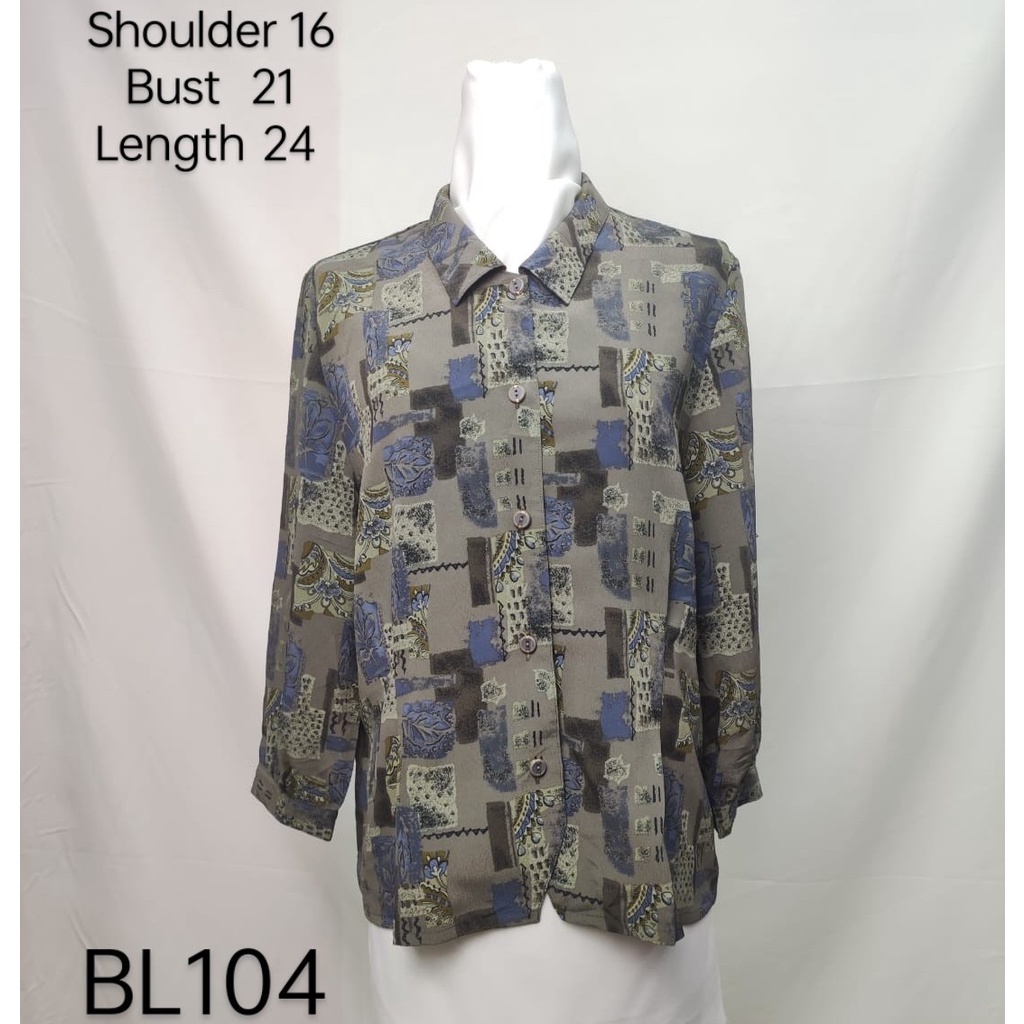 เสื้อเบลาส์ พรีเมี่ยม สไตล์วินเทจ (Preloved) BL104