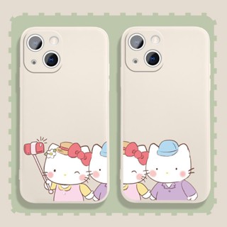 Hello Kitty photograph เคสไอโฟน iPhone 13 14 pro max case 7 8 se2020 7plus 8plus Xr Xs X cover นิ่ม 12 11 pro เคส 8พลัส