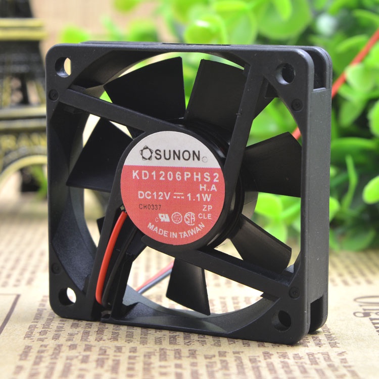 HY KD1206PHS2 12V 1.1W 6CM 6015 พัดลมเคส
