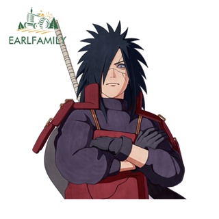 Earlfamily สติกเกอร์ ลายการ์ตูนนารูโตะ Uchiha Madara กันน้ํา สําหรับติดตกแต่งหน้าต่างรถยนต์ แล็ปท็อป กระเป๋าเดินทาง 13 ซม. X 11.2 ซม.