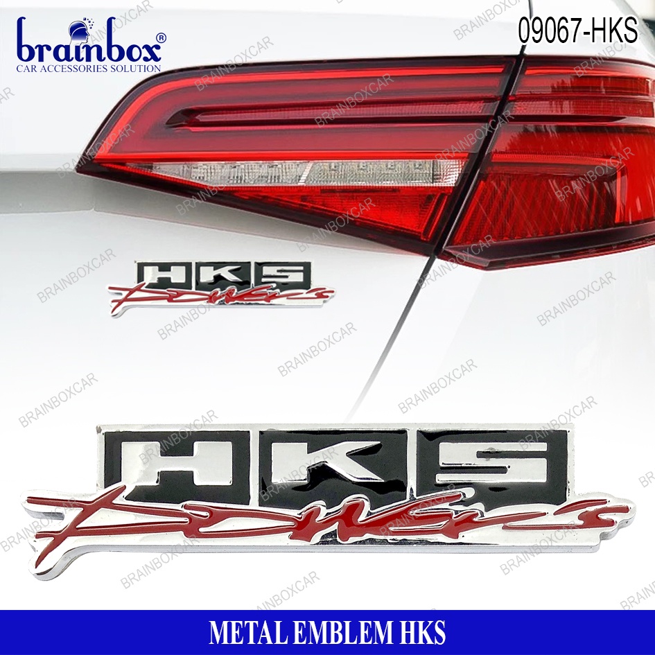 HKS Power Metal Logo Iron Emblem Car Body Sticker