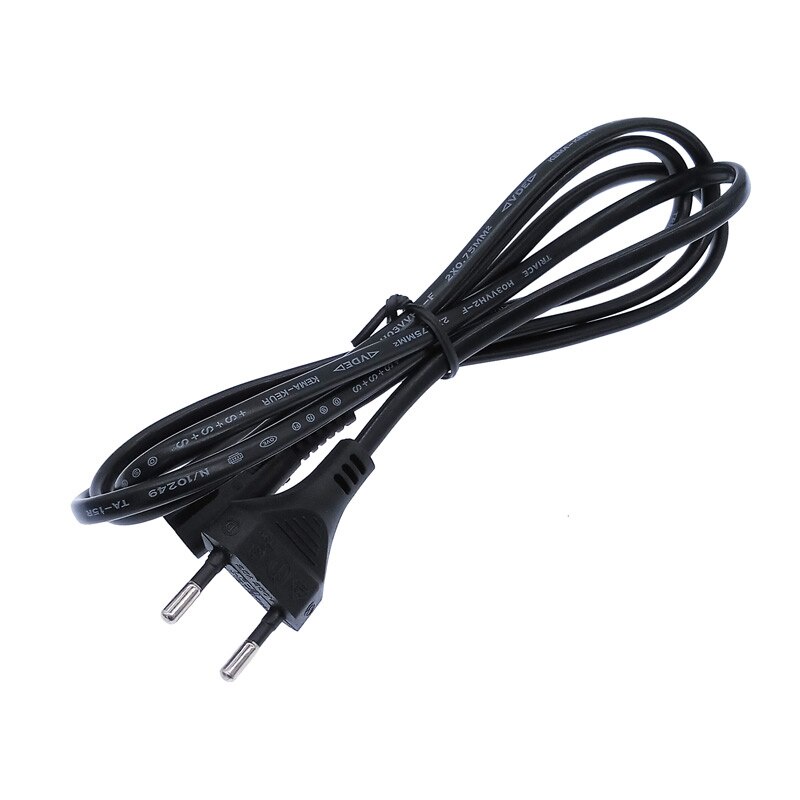 สายไฟ AC Power แบบ 2Pin สีดำ ยาว 3m Euro Plug AC Cable 2Pin For Samsung LG Sony TV Samsung Monitor PS2