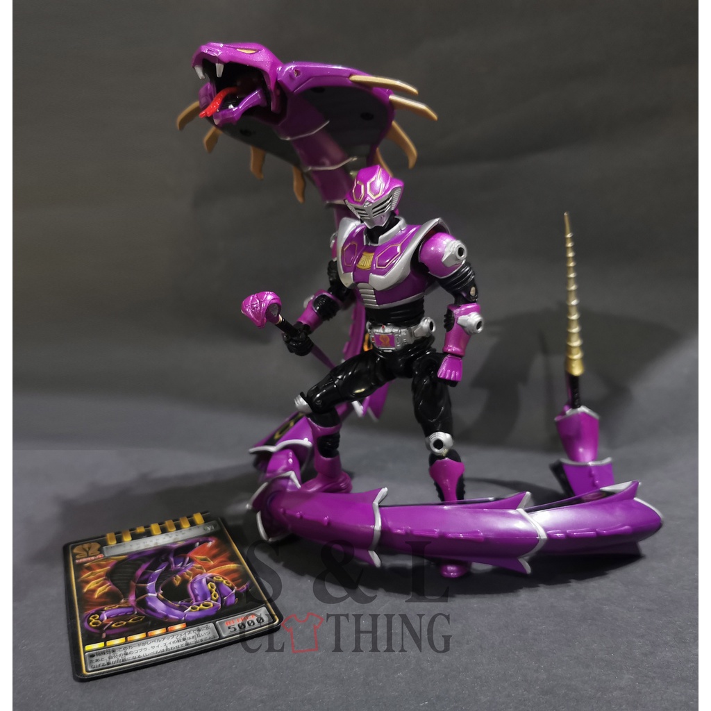 Bandai Japan R&M Kamen Rider ryuki survival & dragranzer Ouja GENOCIDER ฟิกเกอร์กระจกมอนสเตอร์