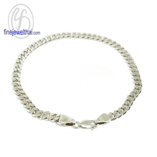 สร้อยแขนเงิน-สร้อยข้อมือเลส-สร้อยข้อมือ-Less-Silver-Bangle-Bracelet-TGD130