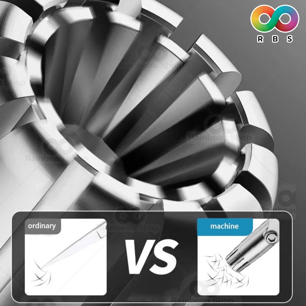 RAINBEAU เครื่องตัดขนจมูก ที่ตัดขนจมูก กรรไกรตัดขนจมูก อุปกรณ์ตัดขนจมูก กำจัดขนจมูก ไม่ดึงขน แบบพกพา ใช้ง่าย จับถนัดมือ ขนาดเล็ก น้ำหนักเบา - รูปที่ 5