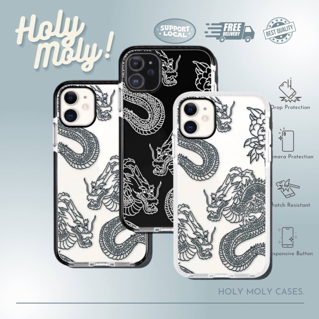 Dragon IMDกันชนสําหรับiPhone 15 Pro Max 14 Pro Max 13 Pro Max 12 PRO MAX 11 PRO MAX XS MAX XR 7 8