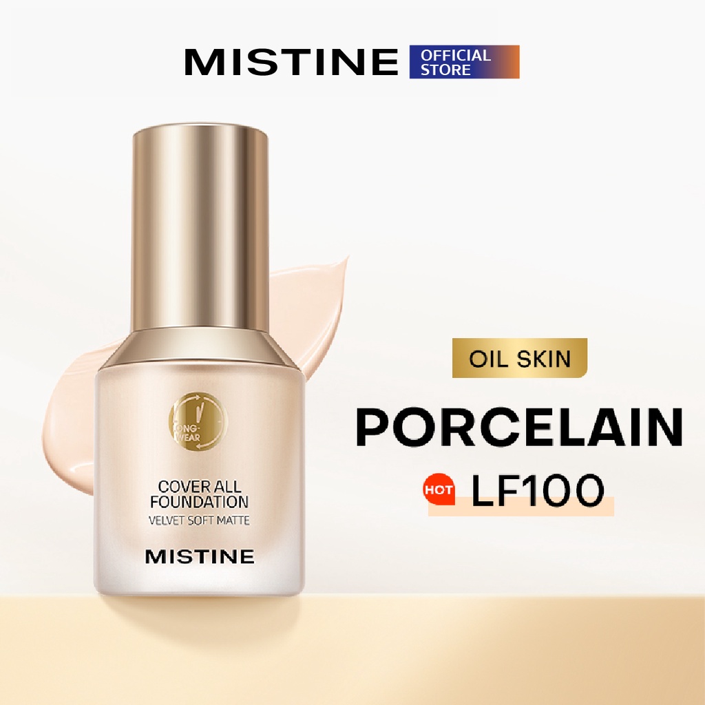 MISTINE COVER ALL FOUNDATION AIRY MATTE FINISH 30g. มิสทิน คัฟเวอร์ ออล