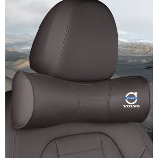 VOLVO LOGO seat leather headrest S60 S90 XC40 XC60 XC90 V40 V60 V90 car interior modified breathable memory foam Alcantar material neck support neck pillow