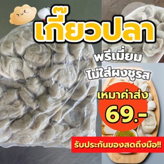 (❄️โปรค่าส่ง 69 กล่องโฟมแพคน้ำแข็ง)  🐟เกี๊ยวปลา โฮมเมด ทำเอง 🐟 คีโตทานได้✅รับประกันความอร่อย ไม่คาว ไม่ใส่ผงชูรส