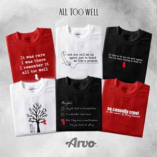 เสื้อยืดผ้าฝ้ายพิมพ์ลายขายดี ❍◄ARVOPH - All Too Well Inspired Taylor Swift Graphic Statement Tee Shirt