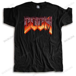 เสื้อวินเทจผญ การออกแบบเสื้อยืด Doom เกมผู้ชายผ้าฝ้ายธรรมชาติแขนสั้นเสื้อยืดแฟชั่นวัยรุ่นที่ไม่ซ้ํากัน unisex ขนาดใหญ่ฤด