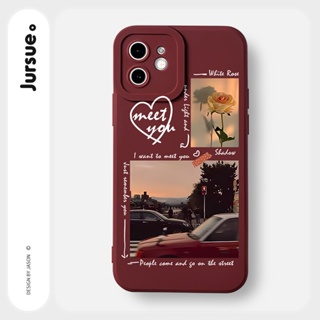 JURSUE เคสไอโฟน เคสซิลิโคนนุ่มกันกระแทกน่ารักตลก เคสโทรศัพท์ สีดำ Compatible for iPhone 14 13 12 11 Pro Max SE 2020 X XR XS 8 7 6 6S Plus พลัส Y2452