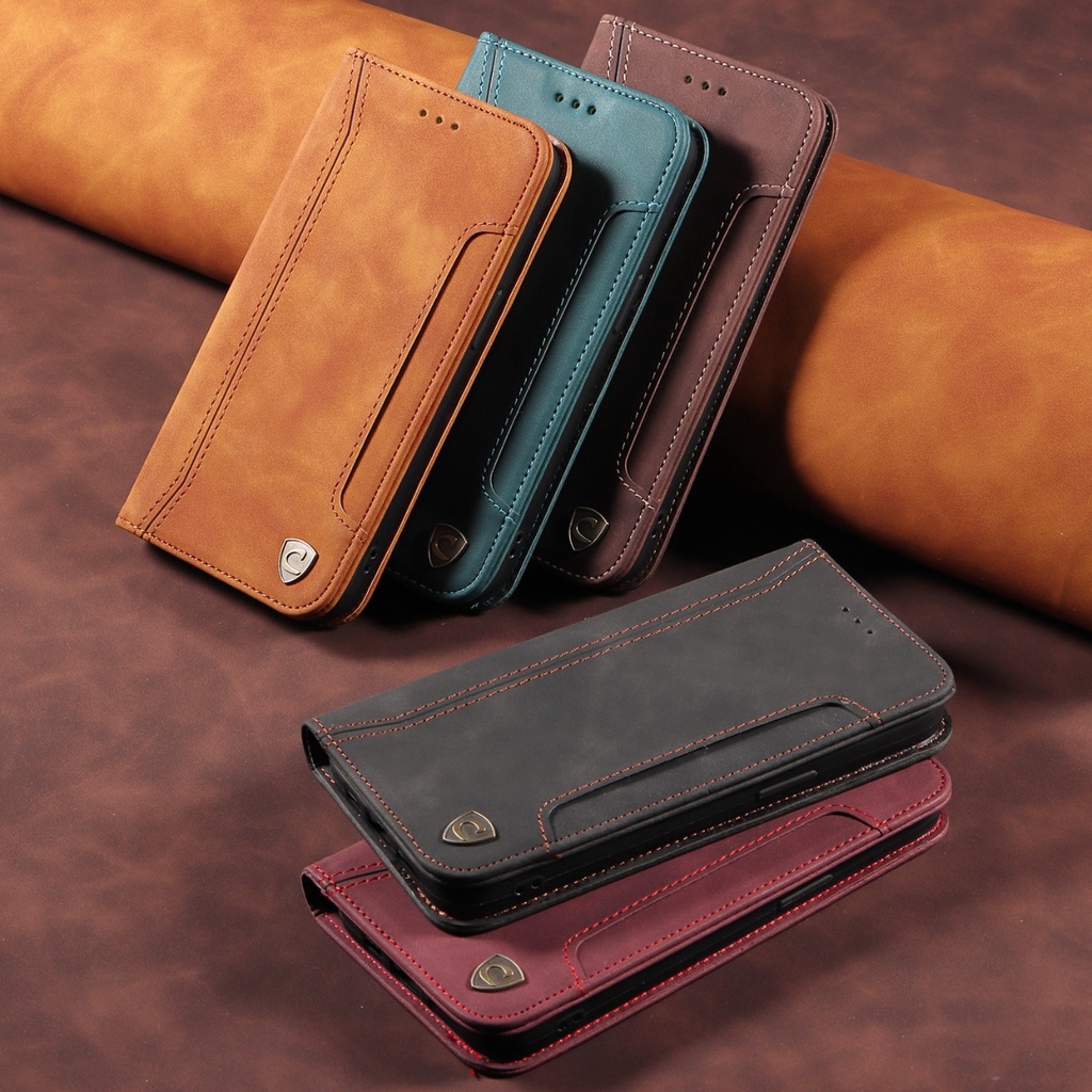 Flip Case CaseOn Huawei P50 Pro - P40 Pro - P30 Pro - Nova 3i - Nova 2 Lite Premium Leather Multi Sl