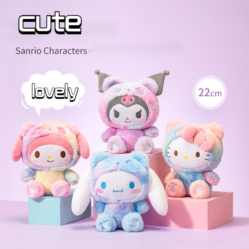 ของแท้ ตุ๊กตา Sanrio Miniso Kuromi Melody Cinnamoroll Hello Kitty แพนด้า แฟนซี