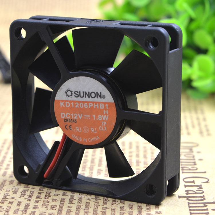 HY 6 CM 6CM SERVER CASE FAN 6015 12V 1.9W KD1206PHB1