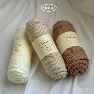 |พร้อมส่งทุกวัน| ไหมพรม 8 ply 100g• คอตตอนนม• milk cotton yarn • ไหมพรมเส้นใหญ่หนานุ่ม 🧶