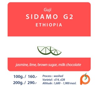 Ethiopia Sidamo G2 Washed / 100g. / 200g.