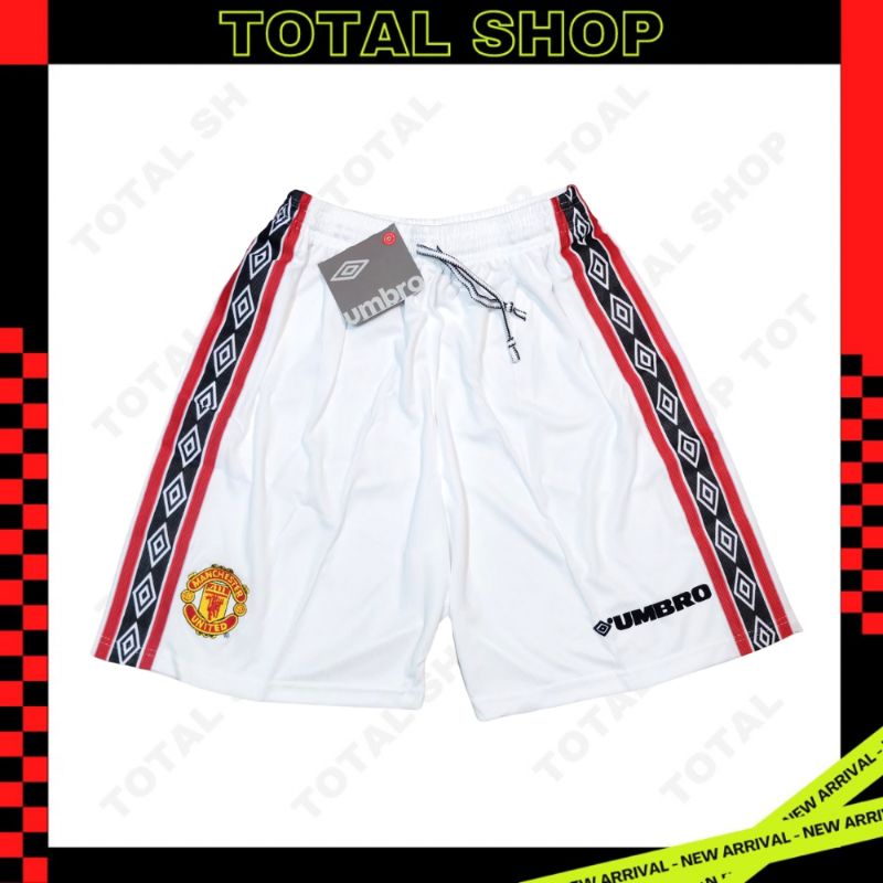 Manchester United 1998/99 กางเกงฟุตบอลแมนยูคอซิป กางเกงบอลแมนยูย้อนยุค