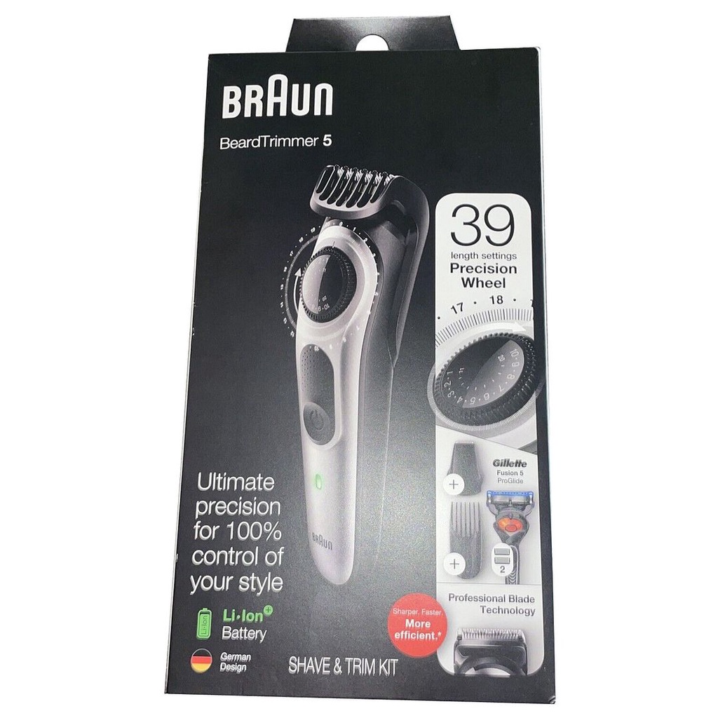 Braun Beard Trimmer 5 BT5260 Shave & Trim Kit (US Plug) - 39 Length Settings