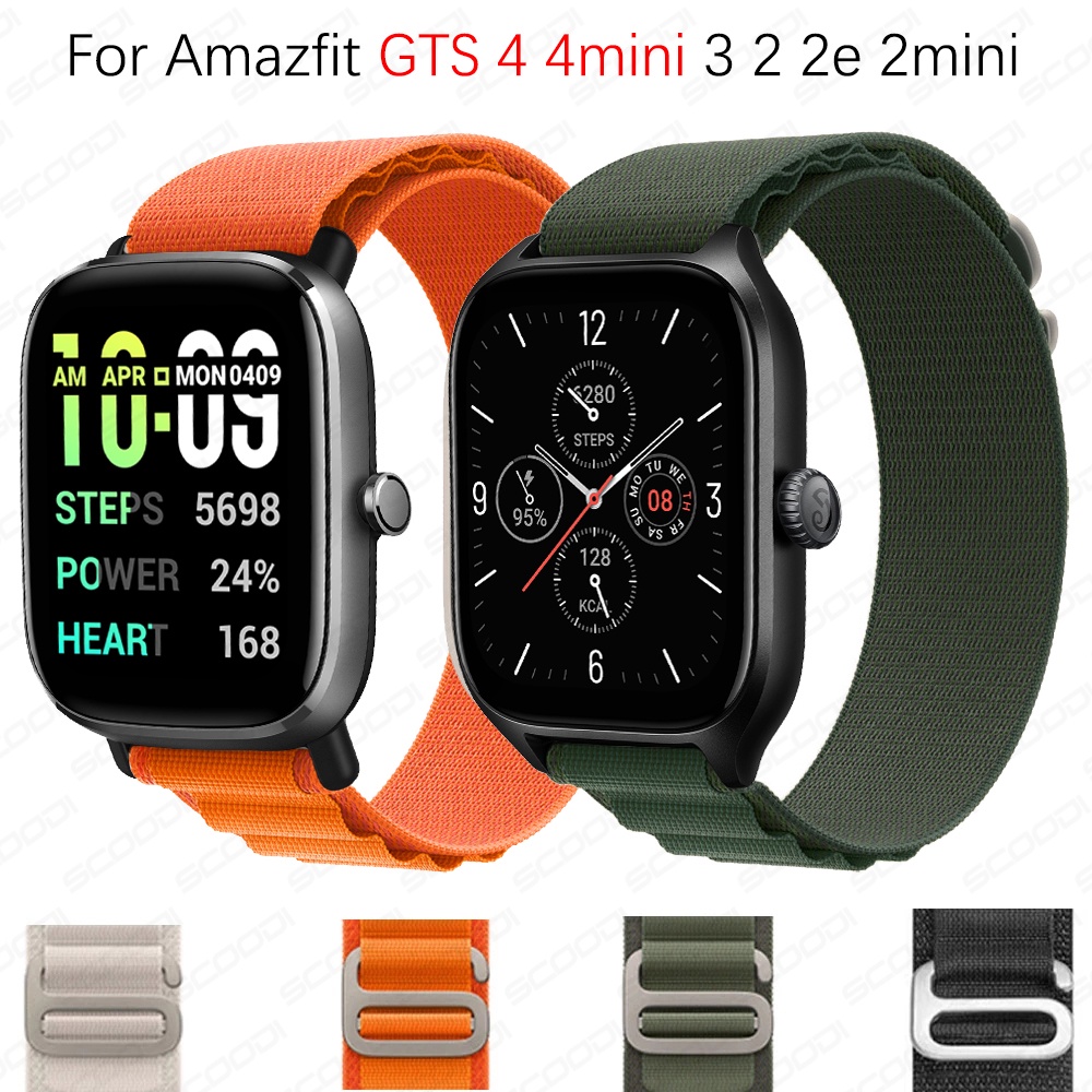 สายนาฬิกาข้อมือไนล่อน สําหรับ Xiaomi Huami Amazfit gts 4 3 2 2e gts 4mini 2mini