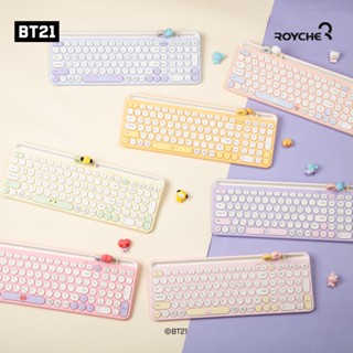 [BT21 เป็นทางการ] BT21 minini คีย์บอร์ดบลูทูธไร้สาย หลายคู่