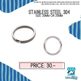 Stainless steel 304 ring ห่วงสำหรับคล้องอุปกรณ์อเนกประสงค์ เกรดน้ำทะเล ไม่เป็นสนิม พร้อมส่ง