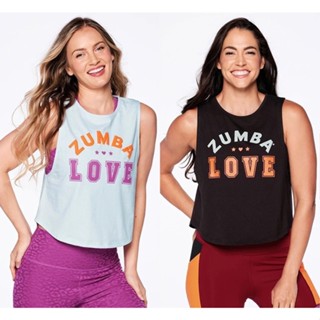 มาใหม่ ZW Wear ZUMBA เสื้อกล้ามเต้นรํา ฟิตเนส ZUMBA LOVE z1t0 0189