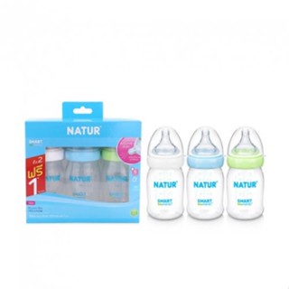 Natur ขวดนมปากกว้าง PP  รุ่น Smart Biomimic ขนาด 5 oz หรือ 9 oz