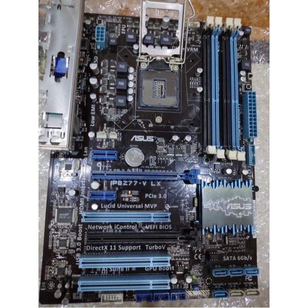 1155 Asus P8Z77-V LX มีฝาหลัง