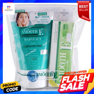 สมูทอี โฟมล้างหน้า 2 ออนซ์ และสมูทอี ครีม 15 ก.Smooth E Cleansing Foam 2 oz. and Smooth E Cream 15 g.