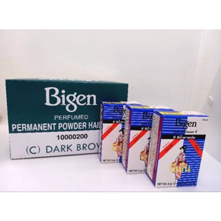 Bigen บีเง็น ผงย้อมผม ( C ) Dark Brown สีน้ำตาลเข้ม  6g.