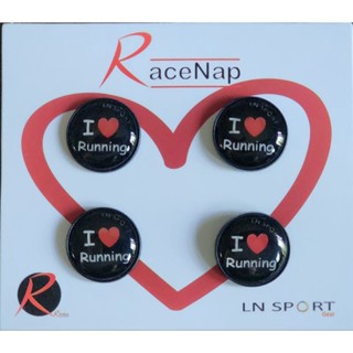 LN Sport ตัวติดเบอร์วิ่ง Runnap (BIB Race Number Holder) ลาย i love running