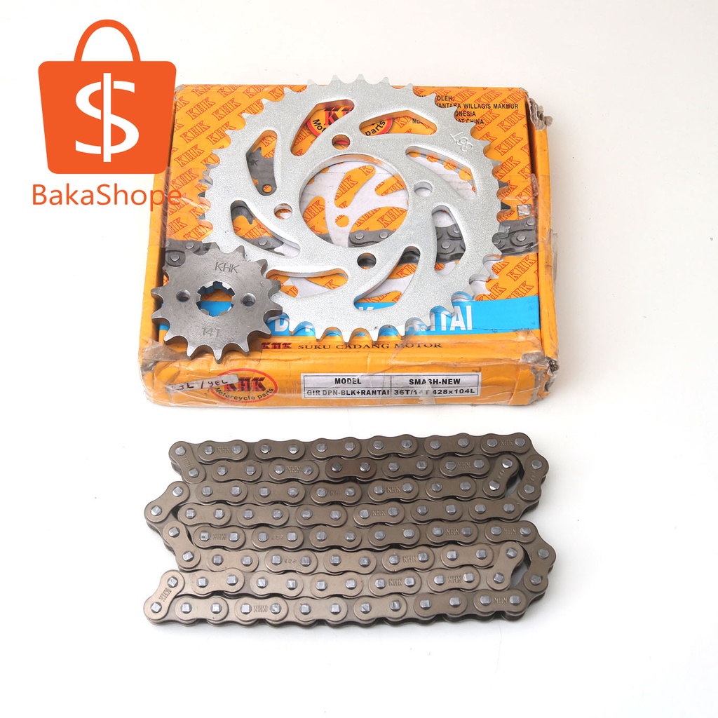 GEAR GIR SET 36T 14T 428 104L Suzuki Smash New Shogun 125 KHK