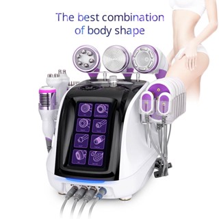 New 40K 9 in 1 Ultrasonic Cavitation Machine Professional Vacuum RF Skin Tightening Body Sculpting Machine Beauty Equipm