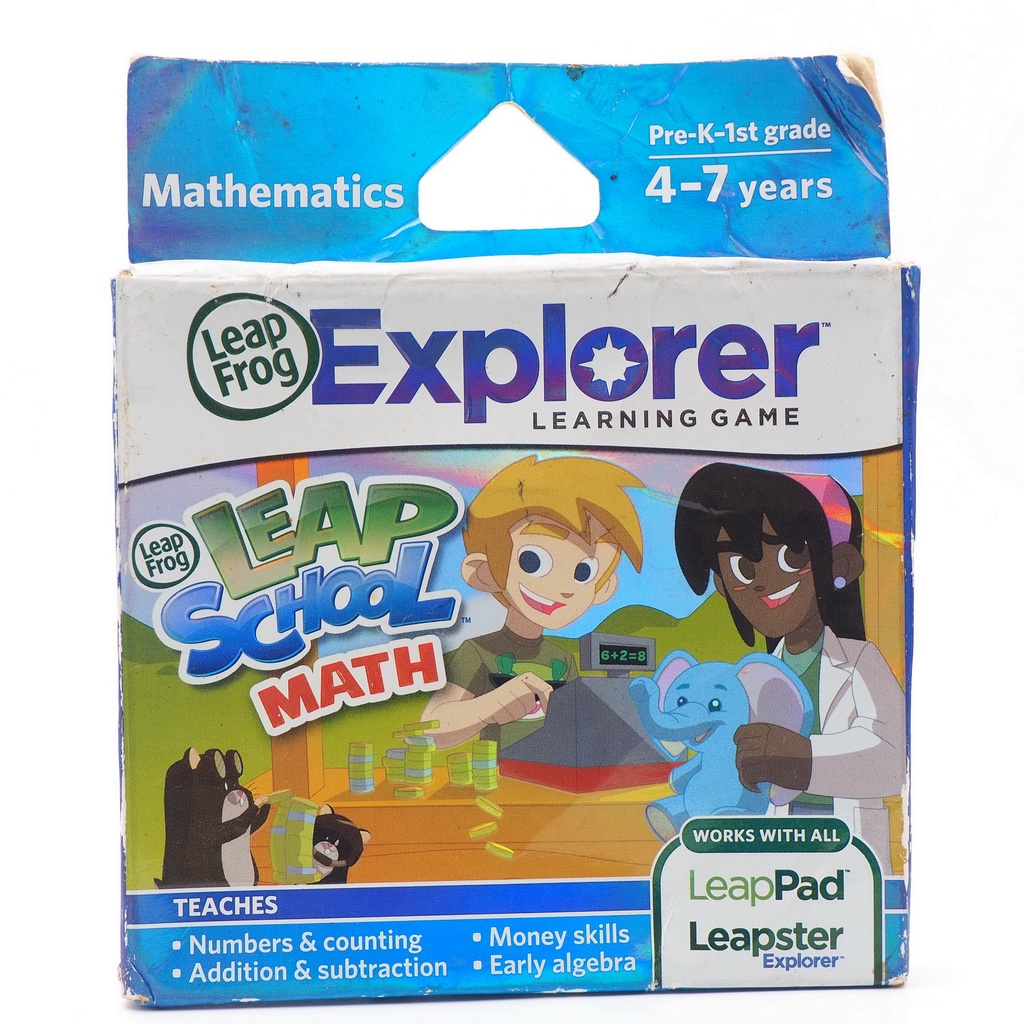ตลับเกมส์ LeapFrog LeapSchool เกมการเรียนรู้คณิตศาสตร์ (LeapPad / Leapster Explorer) 4-7 years