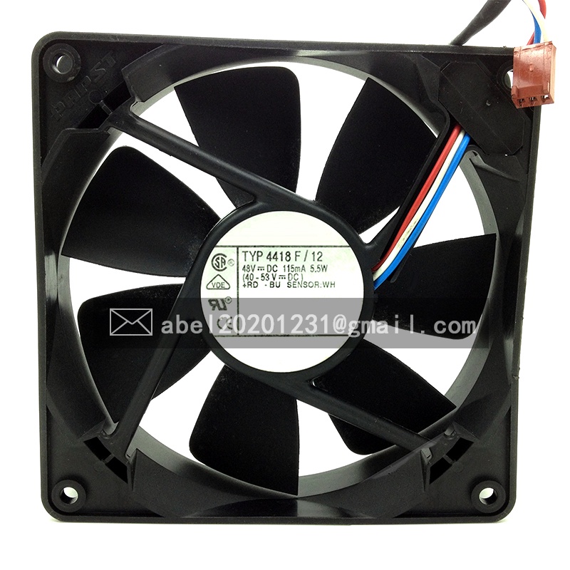 YTH BRAND NEW TYP 4418F/12 4418 F/12 48VDC COOLING FAN 12025 120*120*25MM