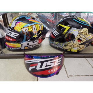 ชิวหน้าหมวก FUSE สีปรอดกรองแสง กลางวันสบายตา กลางคืนมองได้สบาย .ใช้กับหมวกRealได้