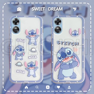 เคสโทรศัพท์ OPPO A17 A17k 2022 ตัวการ์ตูนน่ารัก รูปแบบ คุณภาพสูง ซิลิโคนใส เคสนิ่ม OPPO A17k เคสโทรศัพท์